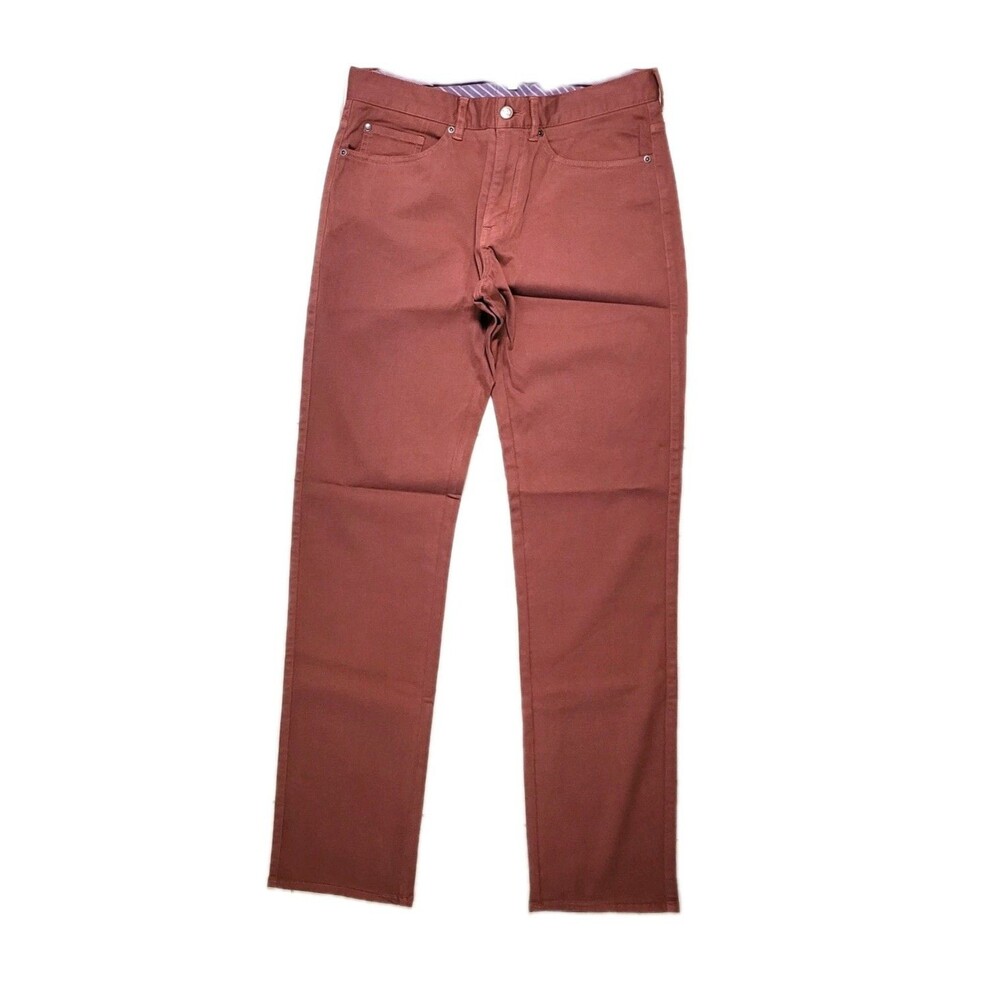 PETER MILLAR Mens Ultimate Sateen 5-Pocket Straight Leg Casual Golf Pants 32x33